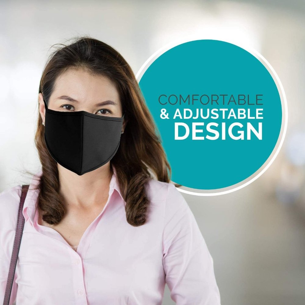 Face Protection Reusable Cloth Face w/Adjustable - Picture 3 of 6